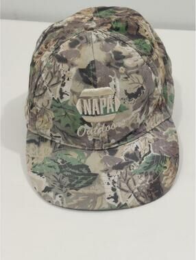 NAPA Outdoors Hat Camo Adjustable Camouflage Cap Hunting Racing Fishing Camping
